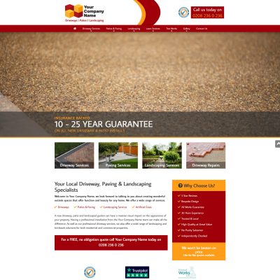 Landscaping website design Southampton