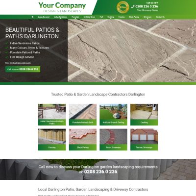 Landscaper website design in Southampton