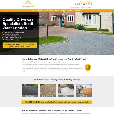 Landscaper web design agency Southampton