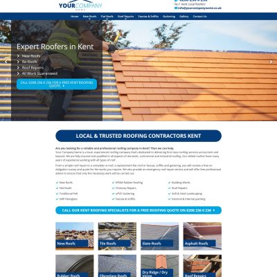 Roofing Website Design in Southampton