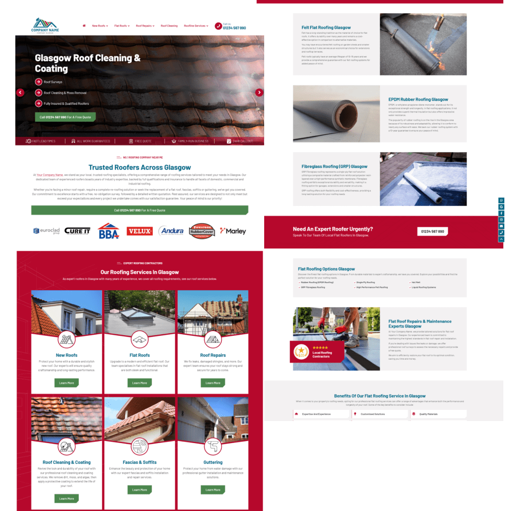 Local roofing website designers near Southampton
